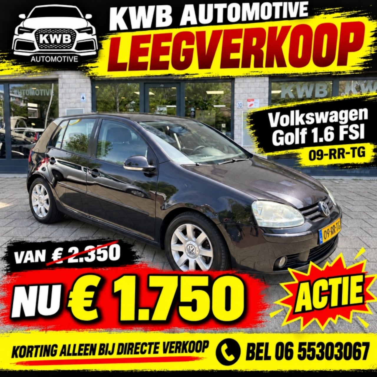 Volkswagen Golf - 1.6 FSI Sportline 5-deurs | Beurt | Nieuwe APK - AutoWereld.nl