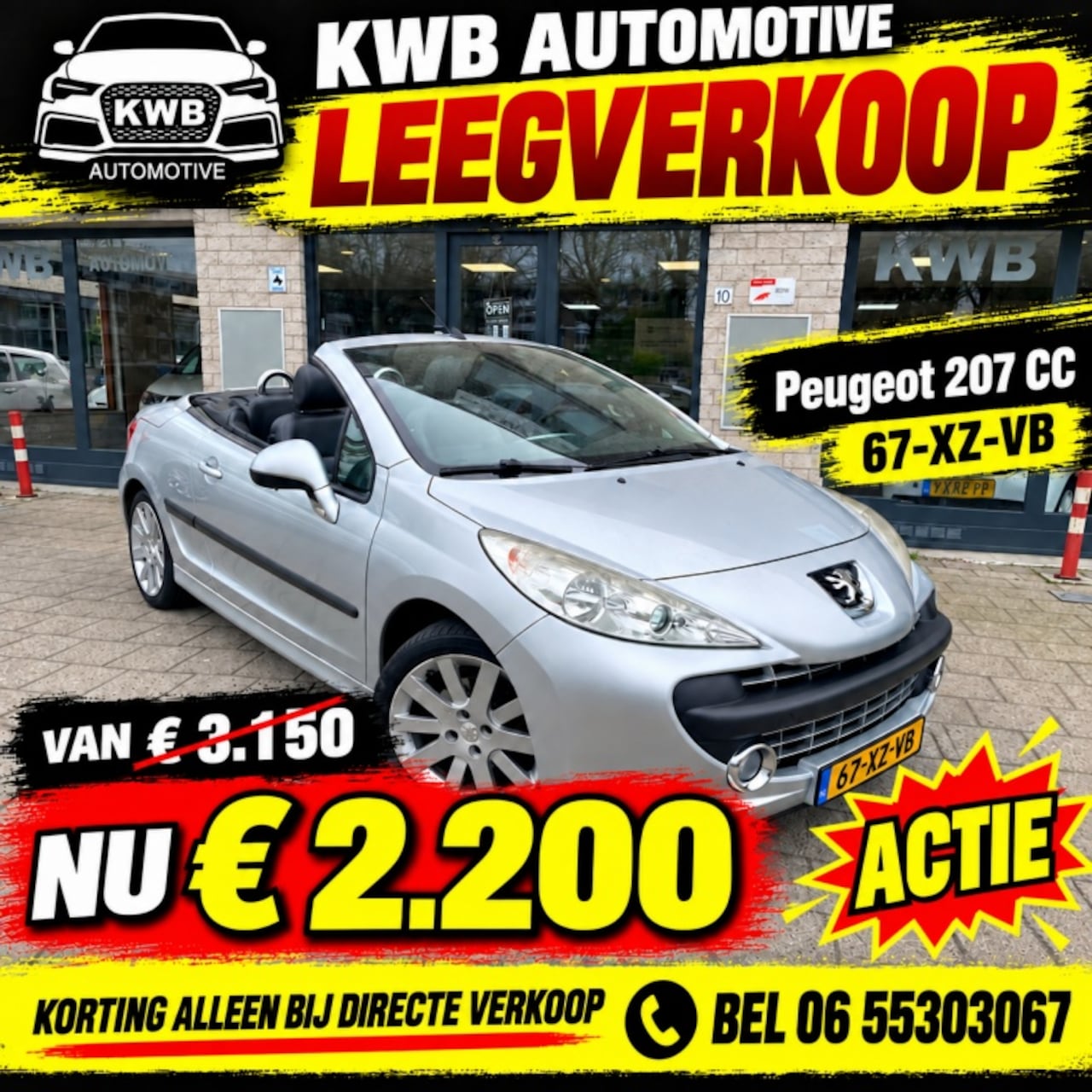 Peugeot 207 CC - 1.6-16V T Sport | Nieuwe distributieketting | Beurt JBL | Leer - AutoWereld.nl