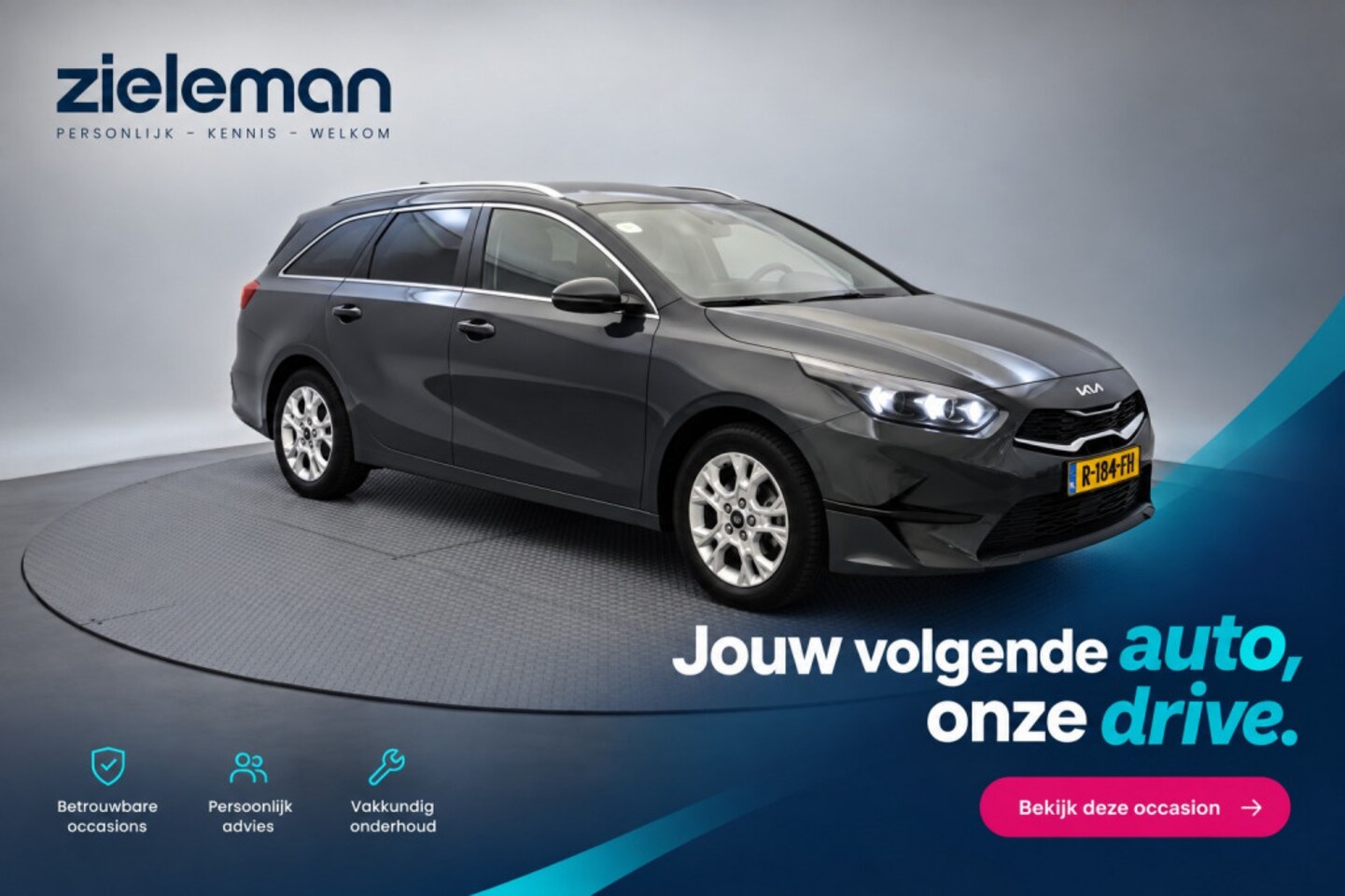 Kia Cee'd Sportswagon - Ceed 1.0 T-GDi DynamicPlusLine - Carplay, Camera, Cruise, Stoelverw. Blind Spot - AutoWereld.nl