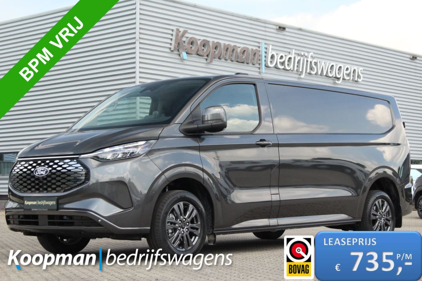 Ford Transit Custom - E-Transit 340 L2H1 Limited | 71 kWh | 160kW/218pk | Stoel + Stuurverwarming | Camera | Car - AutoWereld.nl