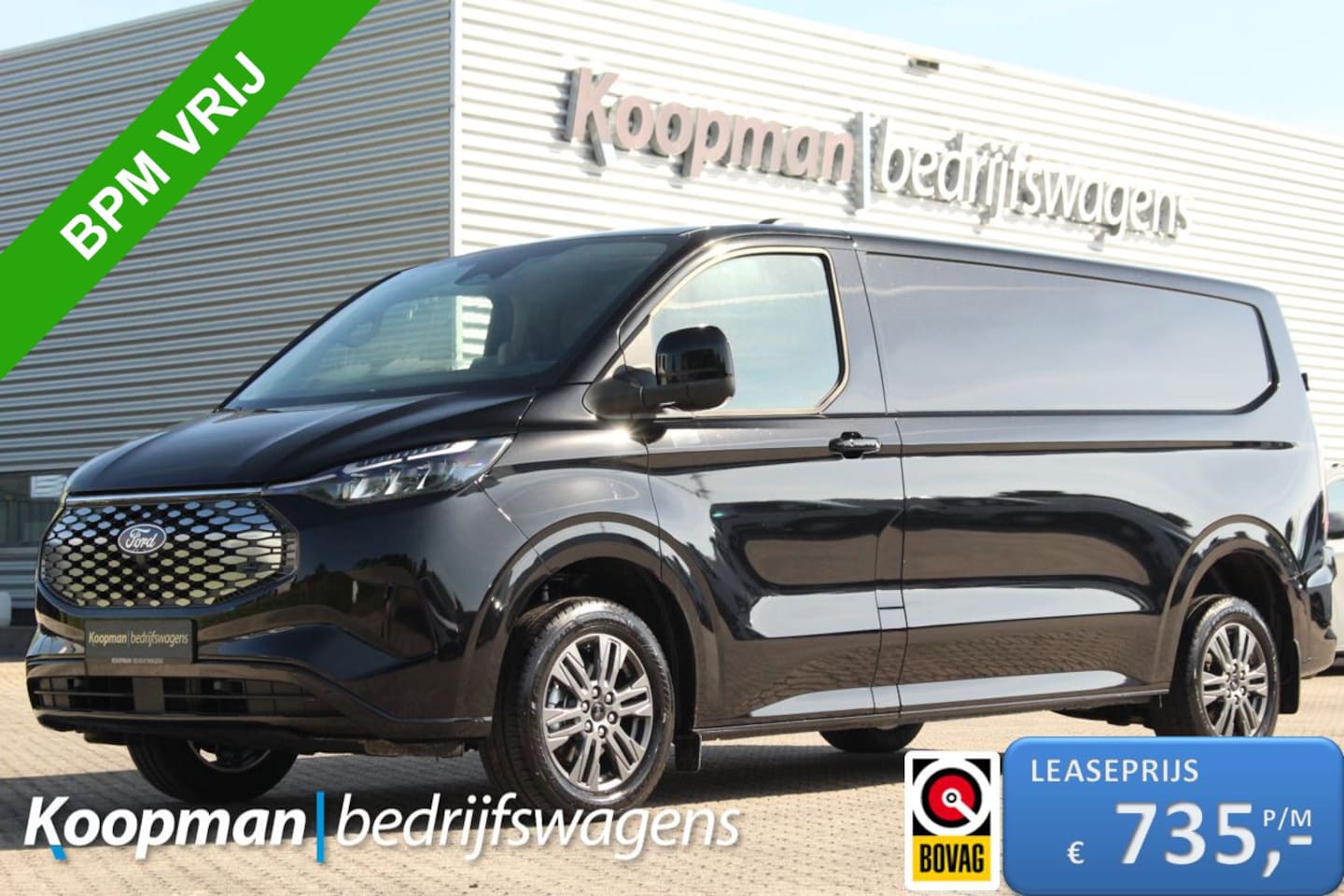 Ford Transit Custom - E-Transit 340 L2H1 Limited | 71 kWh | 160kW/218pk | Stoel + Stuurverwarming | Camera | Car - AutoWereld.nl