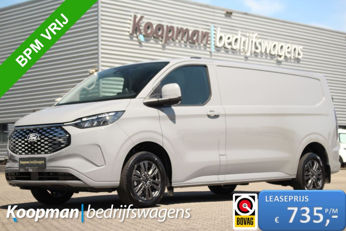 Ford Transit Custom - E-Transit 340 L2H1 Limited | 71 kWh | 160kW/218pk | Stoel + Stuurverwarming | Camera | Car - AutoWereld.nl