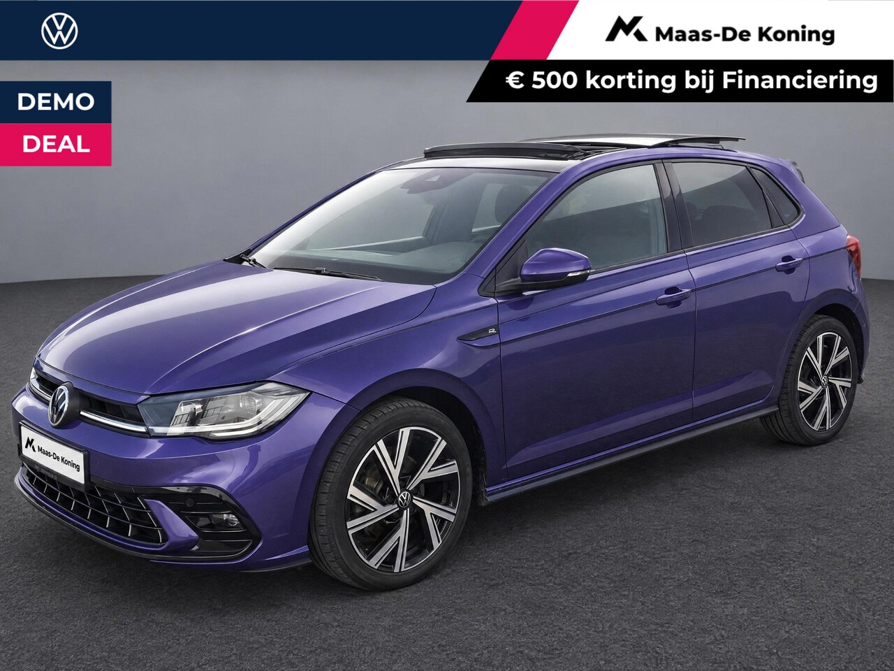 Volkswagen Polo - 1.0TSI/110PK R-Line · Panoramadak · Apple/Android Car Play · Camera + Parkeersensoren · Ga - AutoWereld.nl