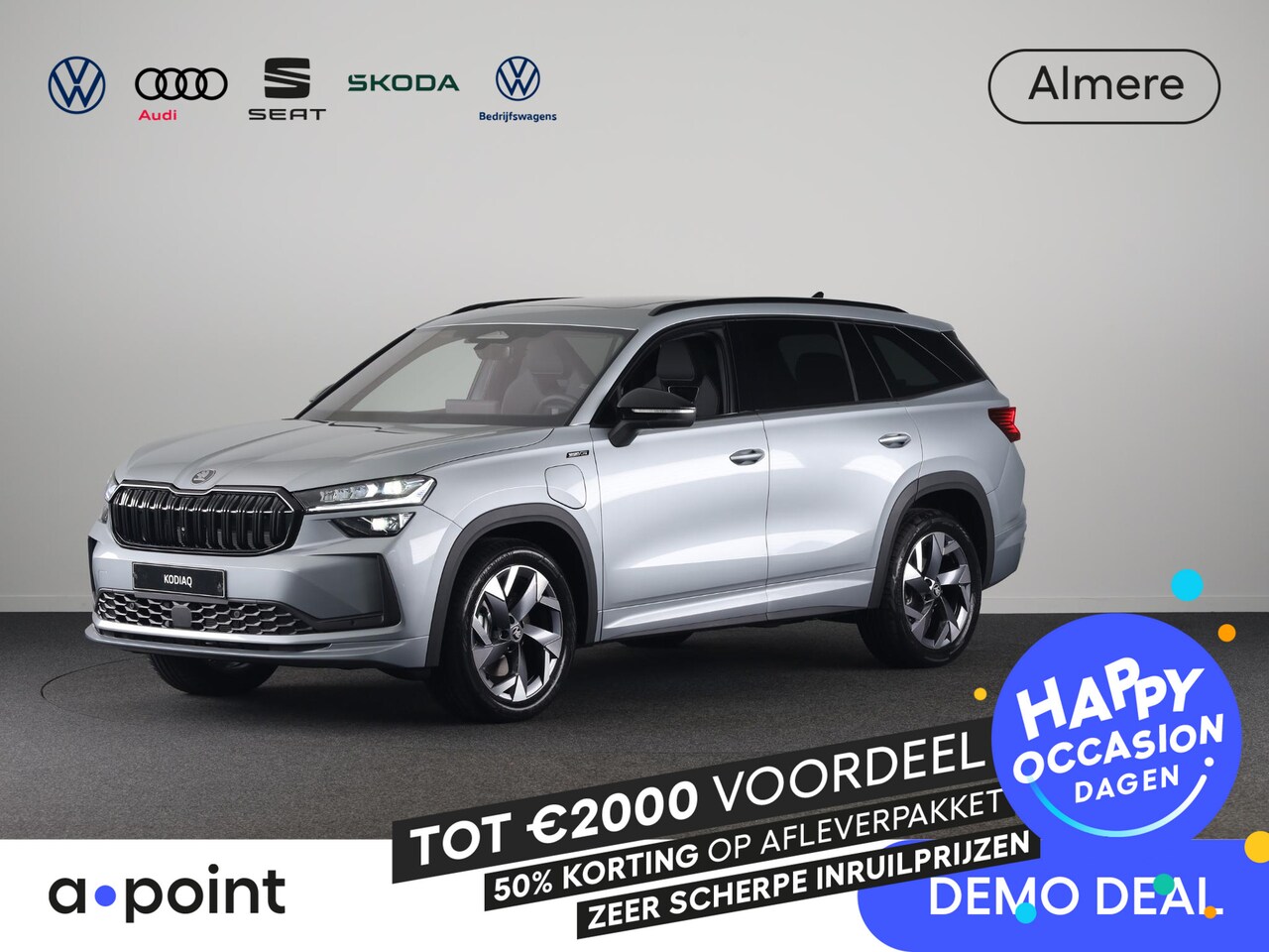 Skoda Kodiaq - Sportline Business PHEV 1.5 TSI 204 pk 6 versn. DSG | Panoramadak | Wegklapbare trekhaak | - AutoWereld.nl