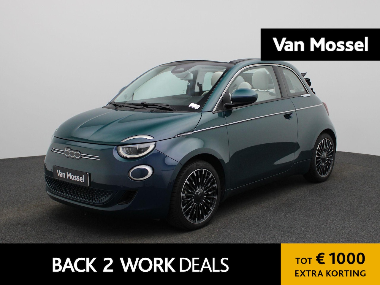 Fiat 500 C - 42 kWh La Prima by Bocelli | ACHTERUITRIJCAMERA | APPLE CARPLAY - ANDROID AUTO | STOELVERW - AutoWereld.nl