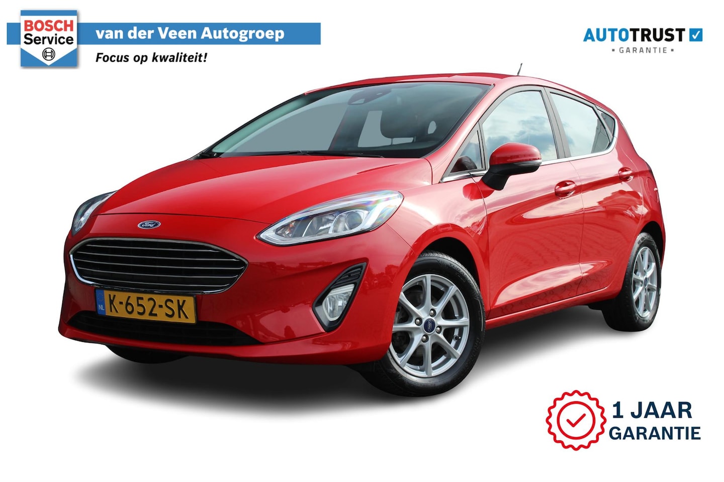 Ford Fiesta - 1.0 EcoBoost Titanium | Incl 12 maanden garantie | Airco | Bluetooth | Cruise | Apple Carp - AutoWereld.nl