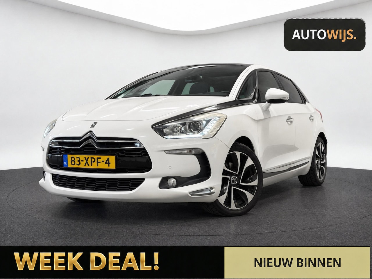 Citroën DS5 - 1.6 THP So Chic|AUT|LEDER|PANO|HUD|TREKHAAK|LED|GOED ONDERHOUDEN - AutoWereld.nl