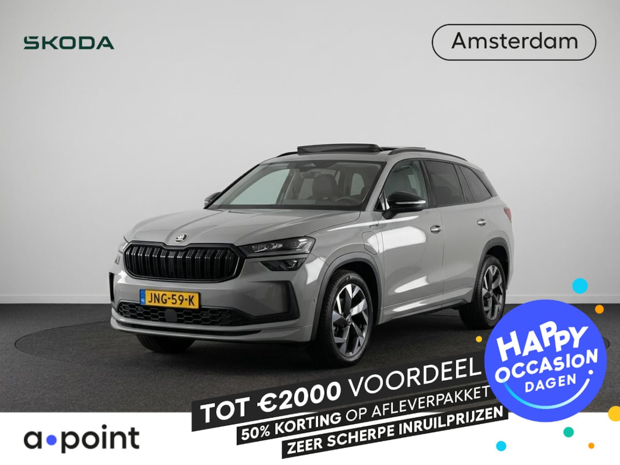 Skoda Kodiaq - 1.5 TSI PHEV Sportline Business 204 pk Automaat | Verlengde garantie | Navigatie | Panoram - AutoWereld.nl