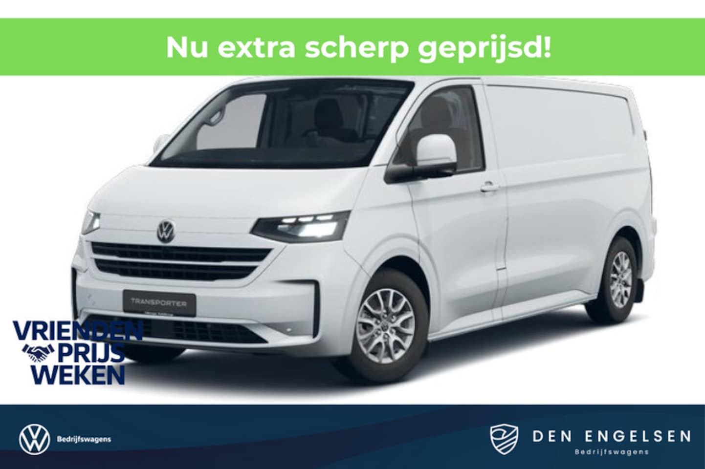 Volkswagen e-Transporter - Style L2H1 218 pk, Achterdeuren zonder ruit, Trekhaak, Climatronic, Bijrijdersbank - AutoWereld.nl