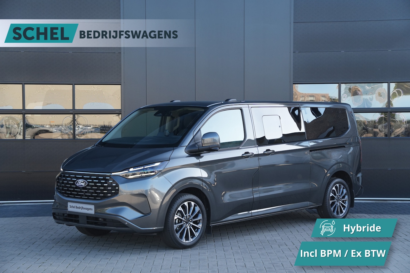 Ford Tourneo Custom - 340 2.5 PHEV L2H1 Titanium X 232pk | ACC | Pano | B&O | Elek. schuifdeuren | 360 camera | - AutoWereld.nl