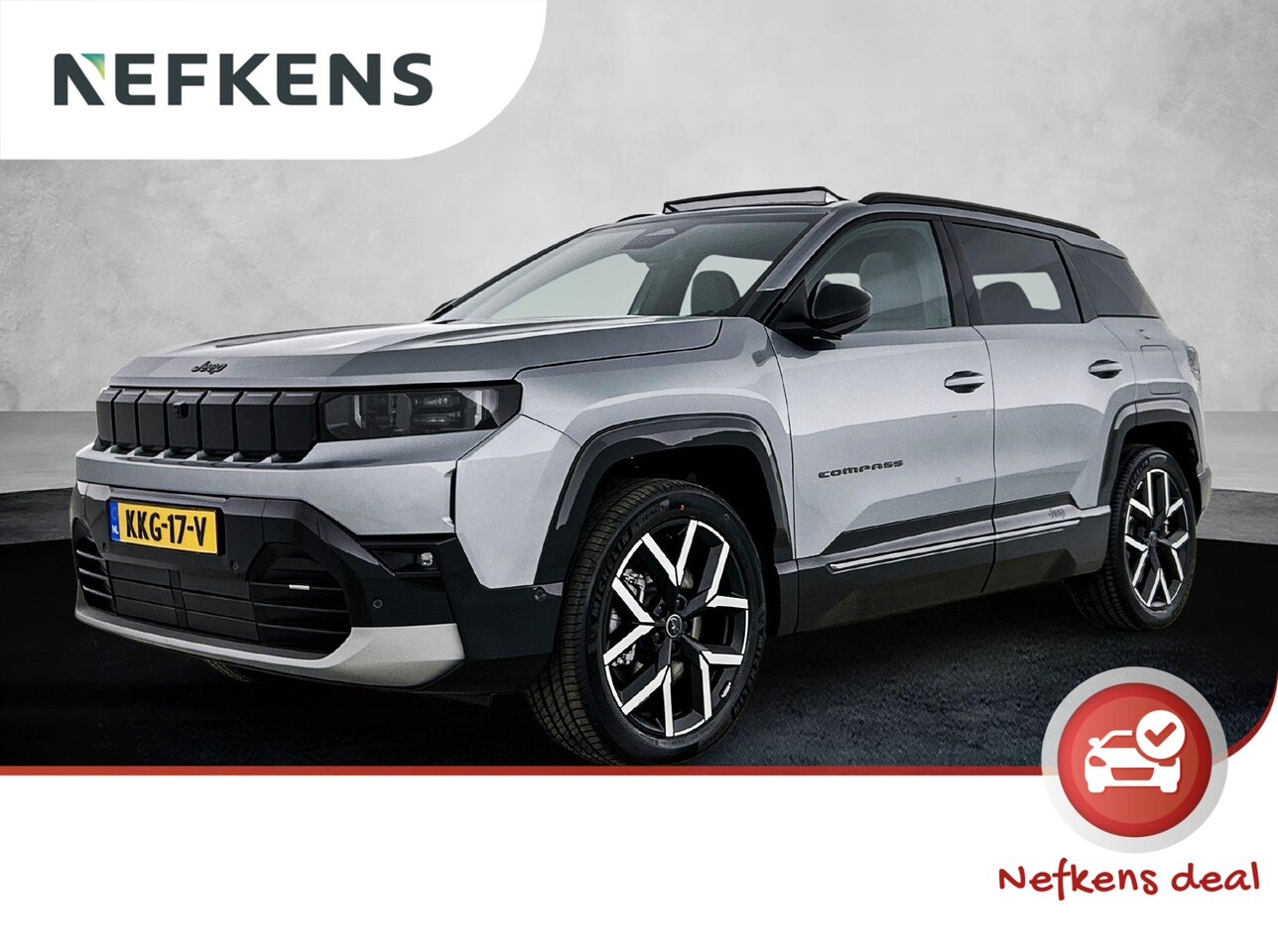 Jeep Compass - First Edition 74 kWh PANODAK | ACCU 99% | MASSAGESTOELEN | 360 CAMERA | - AutoWereld.nl