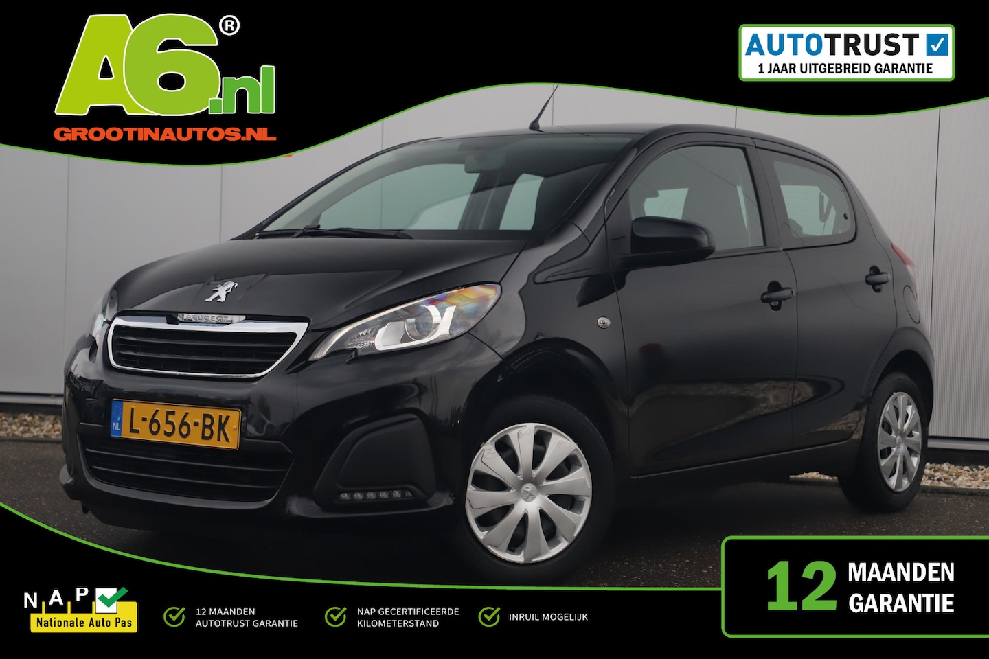 Peugeot 108 - 1.0 e-VTi Active Radio Bluetooth Airco Elektrische Ramen LED Dagrijverlichting - AutoWereld.nl