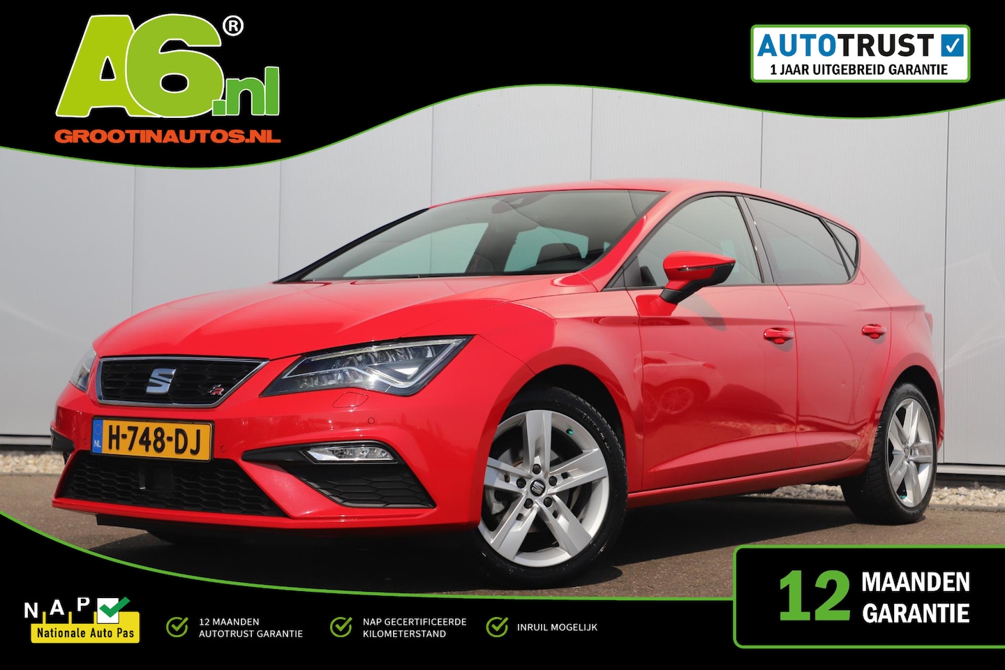 SEAT Leon - 1.0 TSI FR Ultimate Edition Virtual Cockpit Keyless Full LED Navigatie Carplay Android Ach - AutoWereld.nl