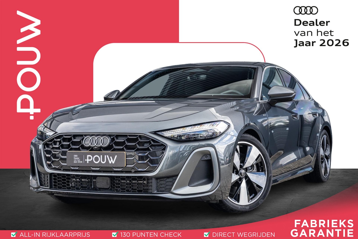 Audi A5 Limousine - 2.0 e-hybrid 299pk quattro S edition | MMI Bijrijdersscherm | Sfeerverlichting Pro | Carbo - AutoWereld.nl