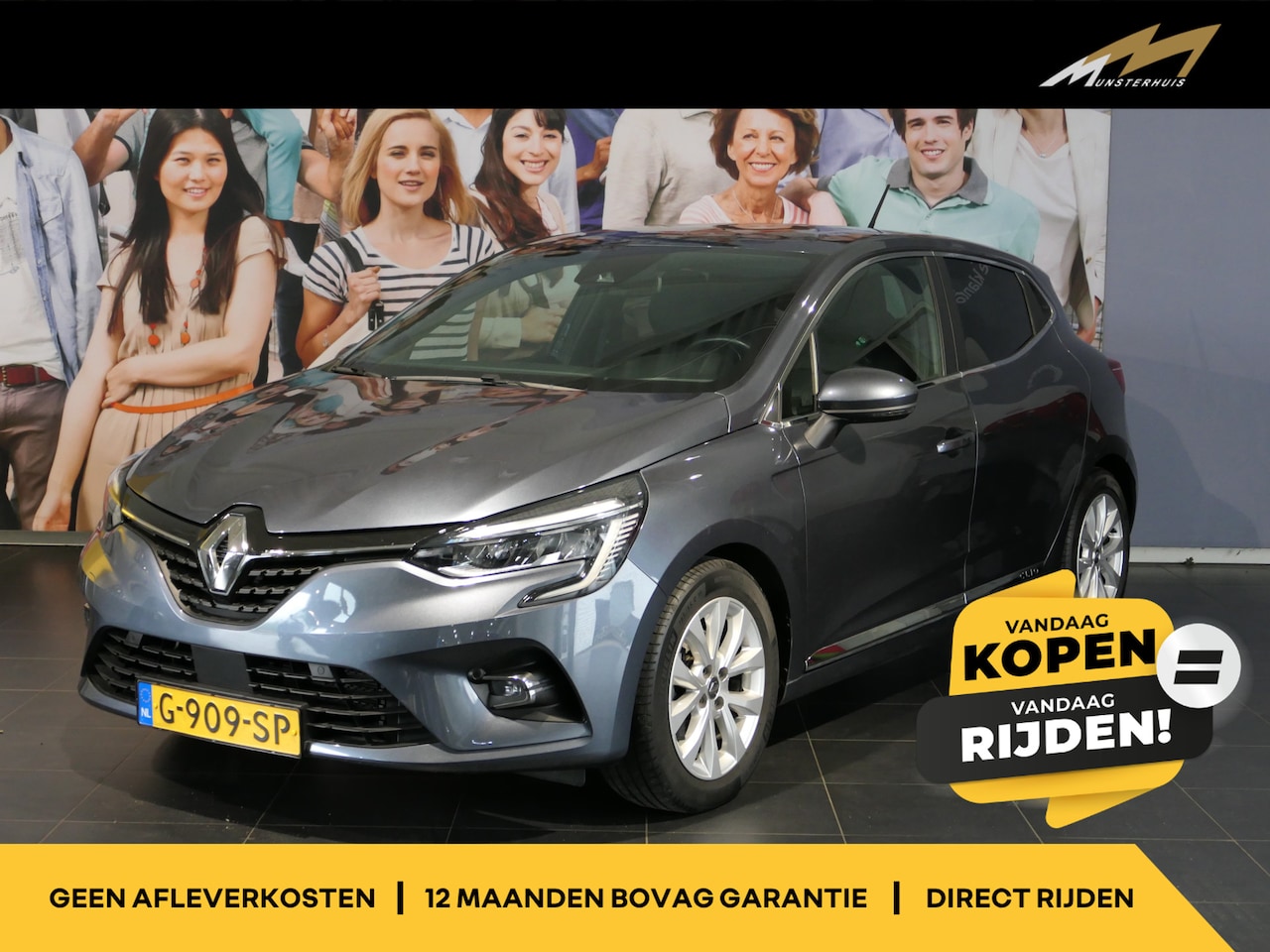 Renault Clio - 1.3 TCe Intens *Dealer onderhouden!* - Trekhaak - Camera - Sensor V+A - Getinte ramen acht - AutoWereld.nl