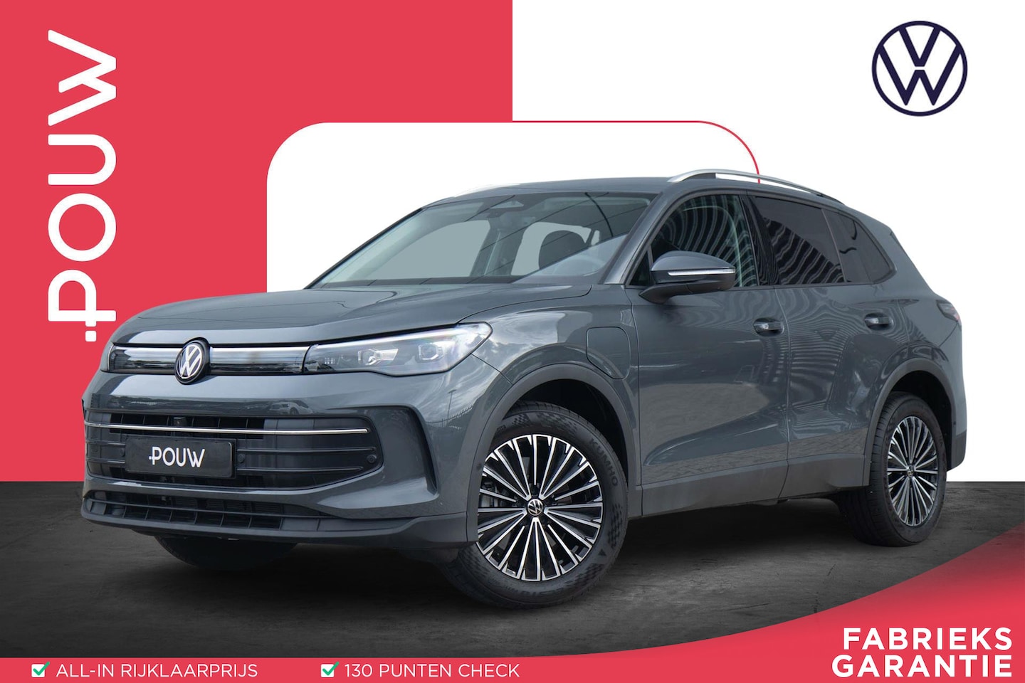 Volkswagen Tiguan - 1.5 eHybrid 204pk Life | Trekhaak Elektrisch Uitklapbaar | Voorstoelen Verwarmd | Cruise C - AutoWereld.nl