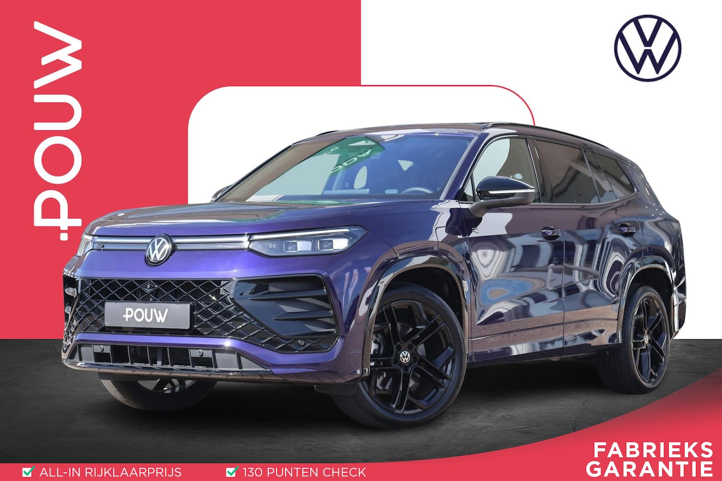 Volkswagen Tayron - 1.5 eHybrid 272pk R-Line Edition | SoH 100% | Trekhaak | Panoramadak | 360 Camera | Head-u - AutoWereld.nl