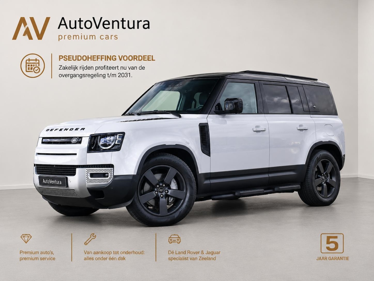 Land Rover Defender 110 - 2.0 P400e l Schuif-/kantel Panorama dak l Black Pack l Stuurwielverwarming l Trekhaak l Tr - AutoWereld.nl