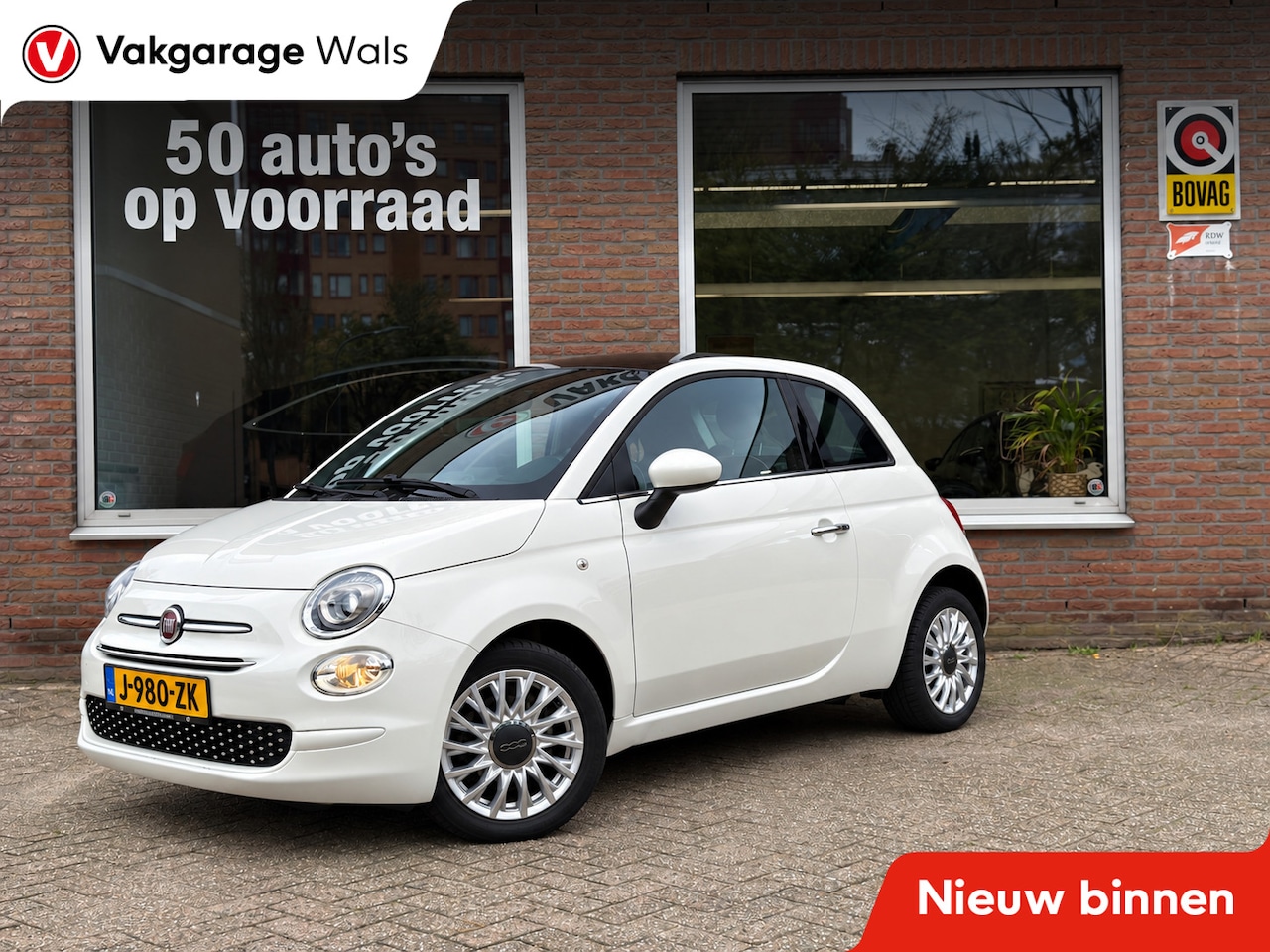 Fiat 500 - 1.2 Lounge | Clima | Panorama | Carplay Navi | PDC | Velgen - AutoWereld.nl