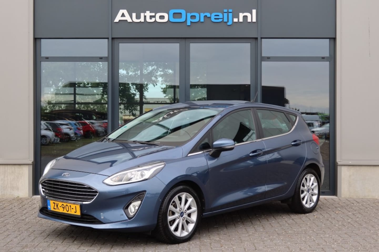 Ford Fiesta - 1.0 EcoBoost Titanium AUTOMAAT 101pk 5drs. Clima, NAVI, Cruise, LM-Velgen, PDC - AutoWereld.nl