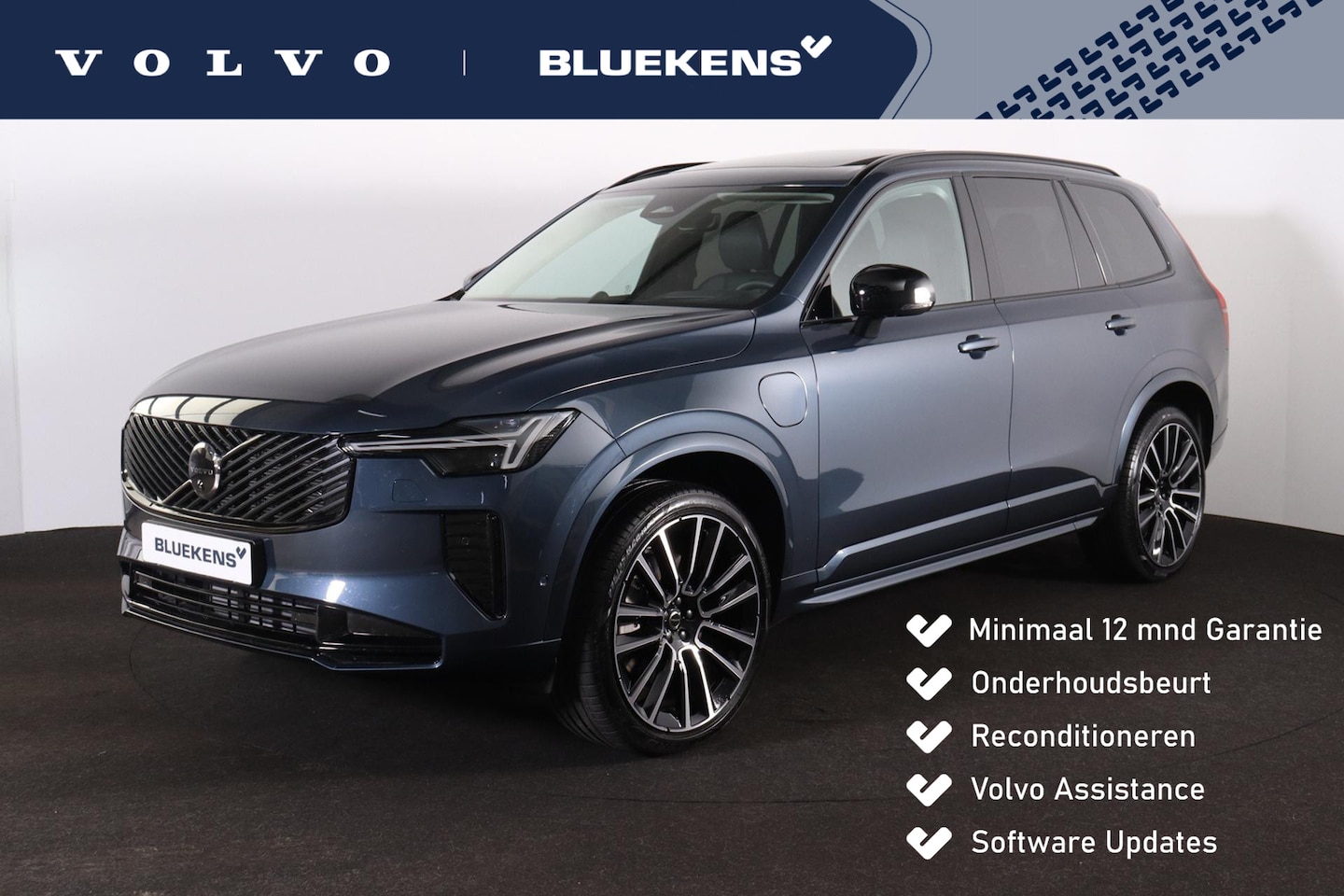 Volvo XC90 - T8 Recharge AWD Ultra Dark - Luchtvering - Panorama/schuifdak - IntelliSafe Assist & Surro - AutoWereld.nl