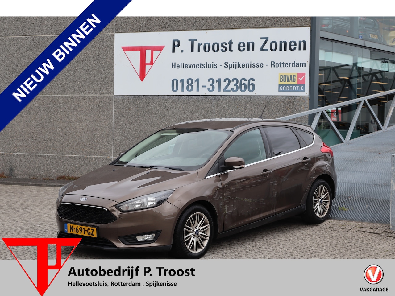 Ford Focus - 1.0 Lease Edition Stoelverwarming/Stuurverwarming/Navigatie/Bluetooth/Parkeersensoren MEEN - AutoWereld.nl