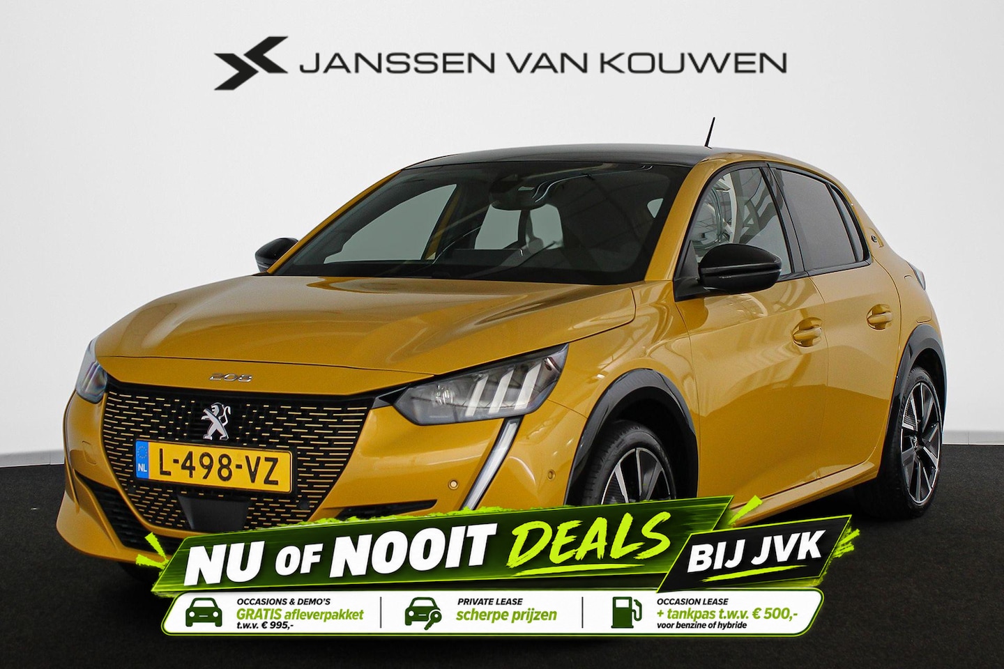 Peugeot e-208 - EV GT Pack 50 kWh Stoelverwarming Camera Keyless Apple CarPlay - AutoWereld.nl