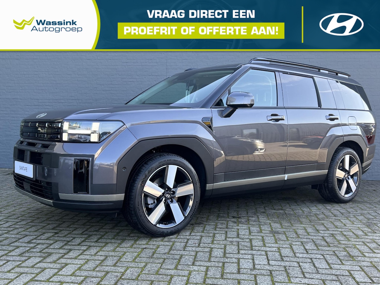 Hyundai Santa Fe - 1.6 T-GDI HEV Premium Sky 7p. 1.6 T-GDI HEV Premium Sky 7p - AutoWereld.nl
