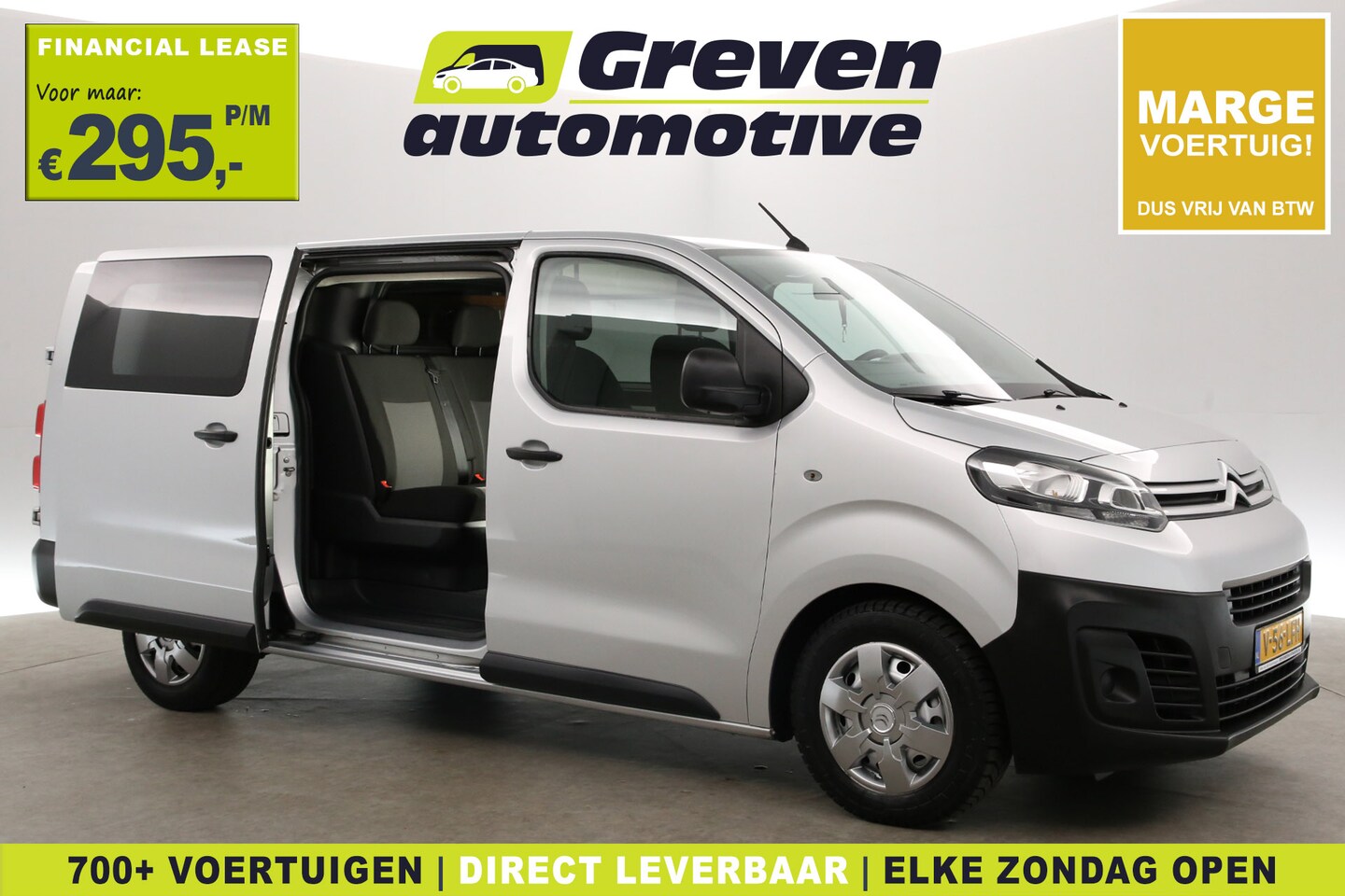 Citroën Jumpy - 2.0 BlueHDI L3H1 | Marge | Dubbele Cabine | Clima | Cruise | Carplay | Navi | Trekhaak | P - AutoWereld.nl