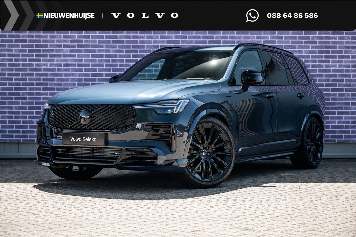 Volvo XC90 - 2.0 T8 Plug-in hybrid AWD Ultra Black Edition Executive | Gratis trekhaak | Luchtvering | - AutoWereld.nl