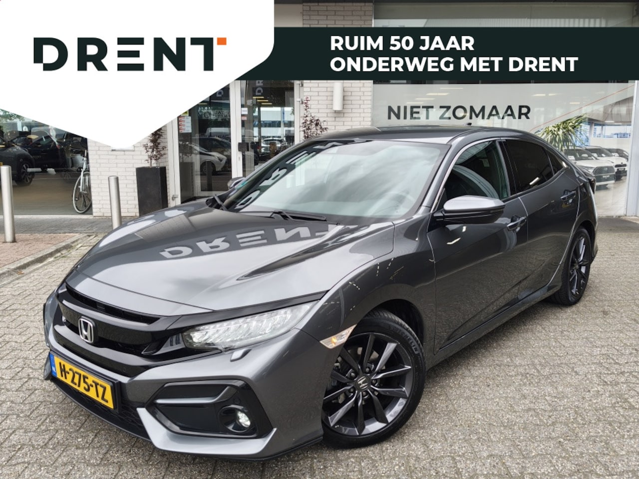 Honda Civic - 1.0 i-VTEC Elegance | Automaat | Trekhaak | Sensoren v/a | Stoelverwarming - AutoWereld.nl