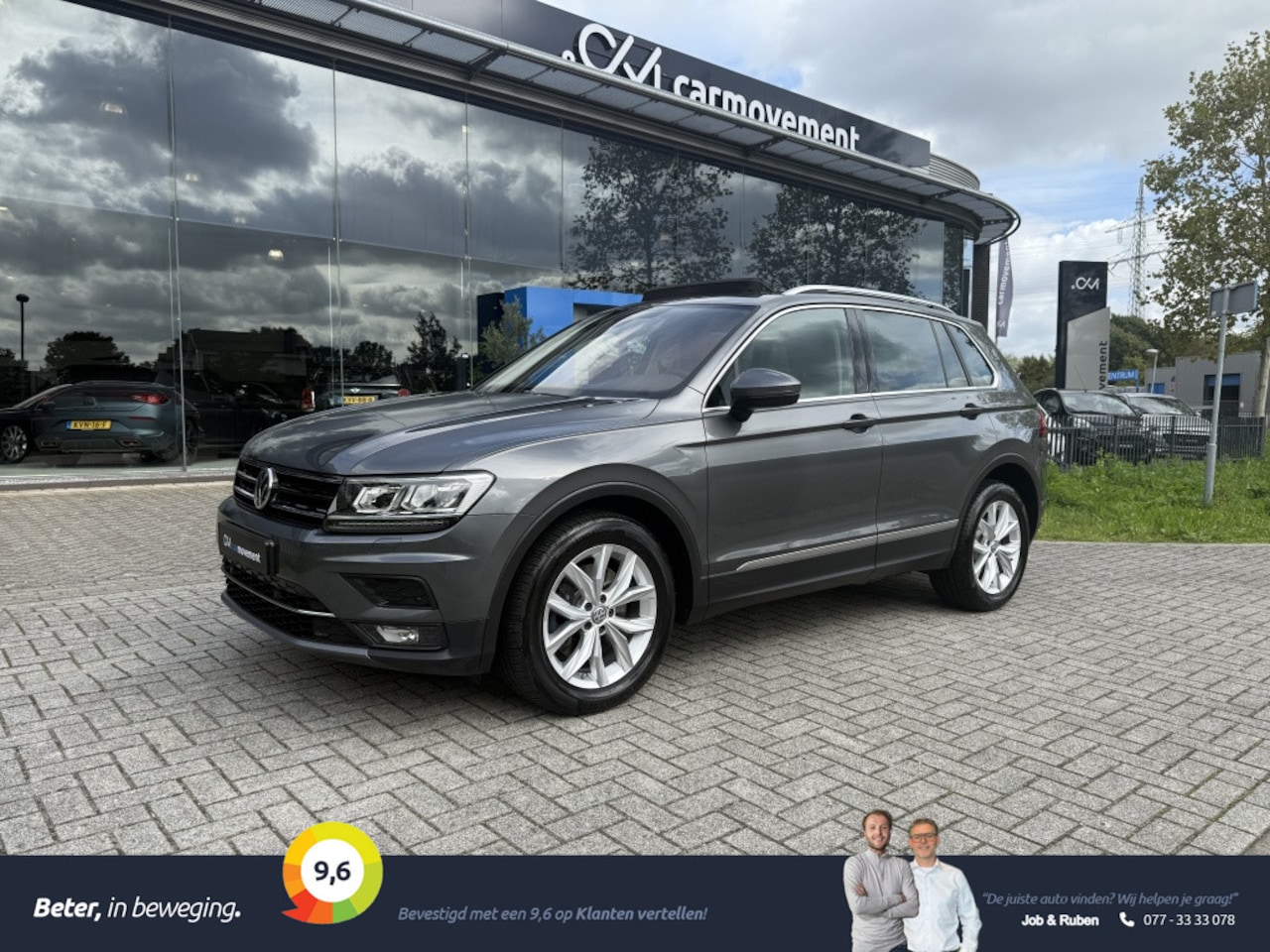 Volkswagen Tiguan - 2.0 TSI 4M. Highline I Pano I Trekhaak I Navi I Clima I Ambiente I LED I Winter Pakket - AutoWereld.nl