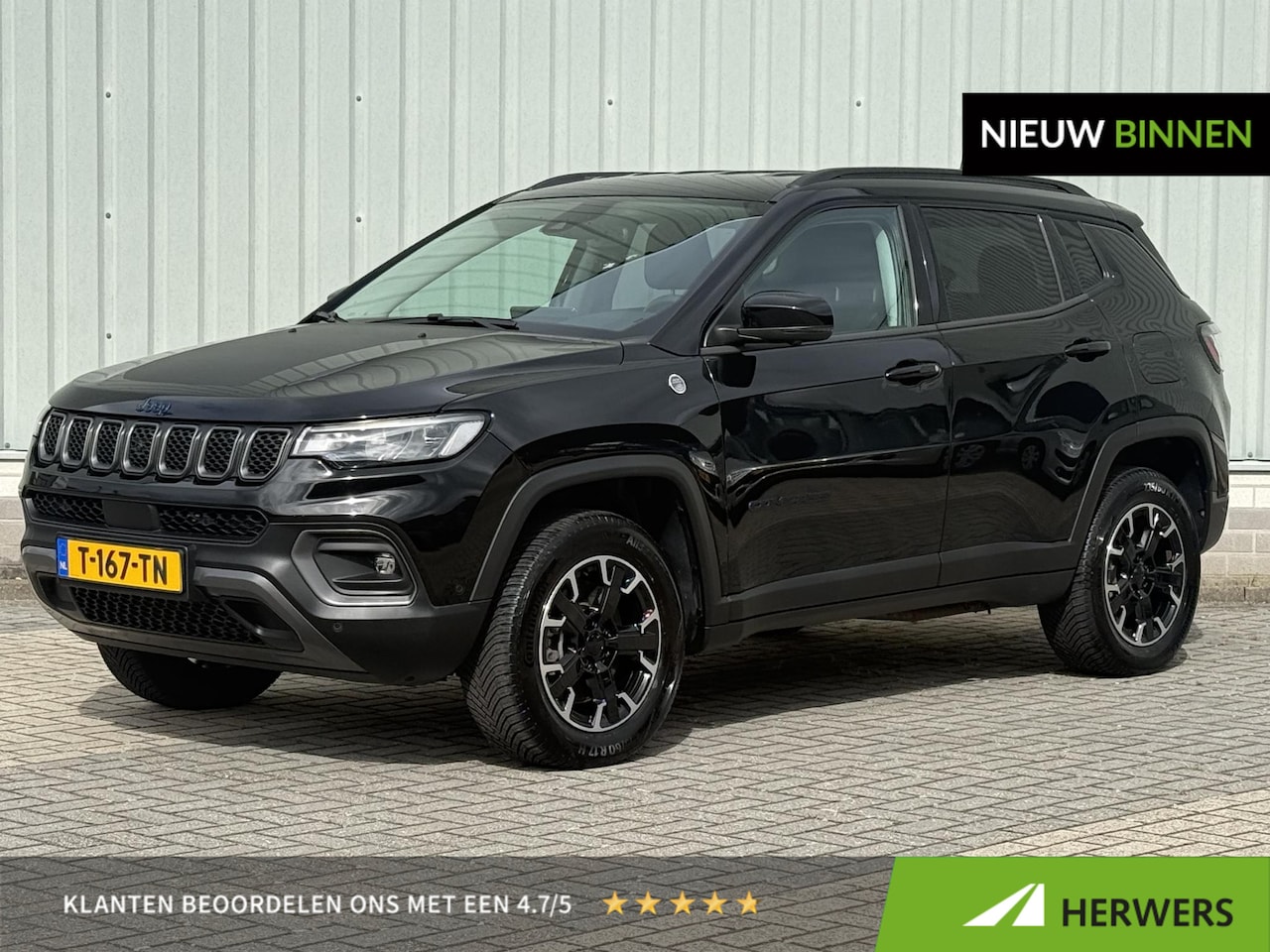 Jeep Compass - 4xe 240 Plug-in Hybrid Electric Trailhawk / Stoel/Stuurverwarming / Stoelventilatie / All - AutoWereld.nl