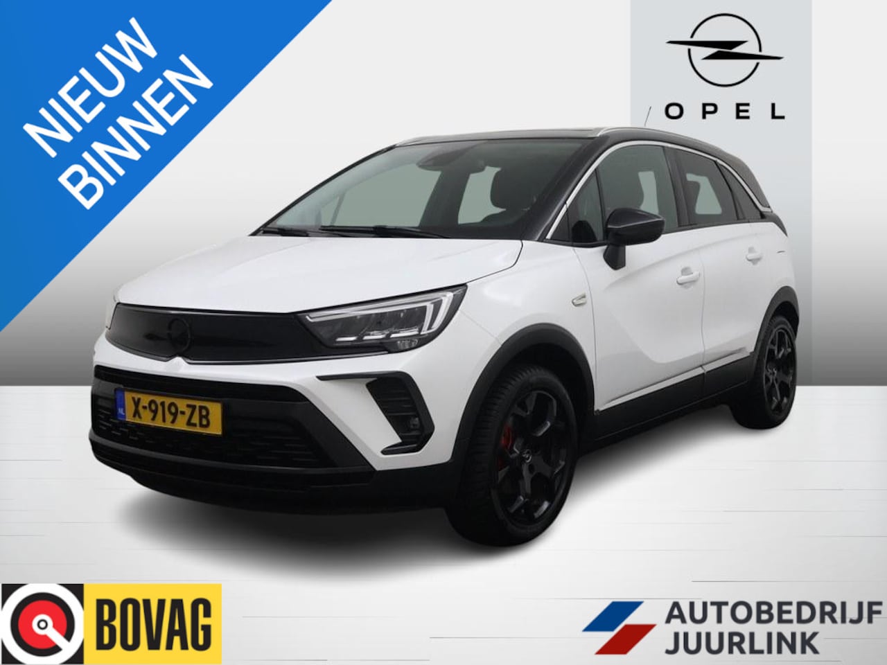 Opel Crossland - 1.2T 130pk Ultimate Automaat Pano/Camera/LED /Alcantara/HeadUp Display/LM Velgen/AGR/Winte - AutoWereld.nl