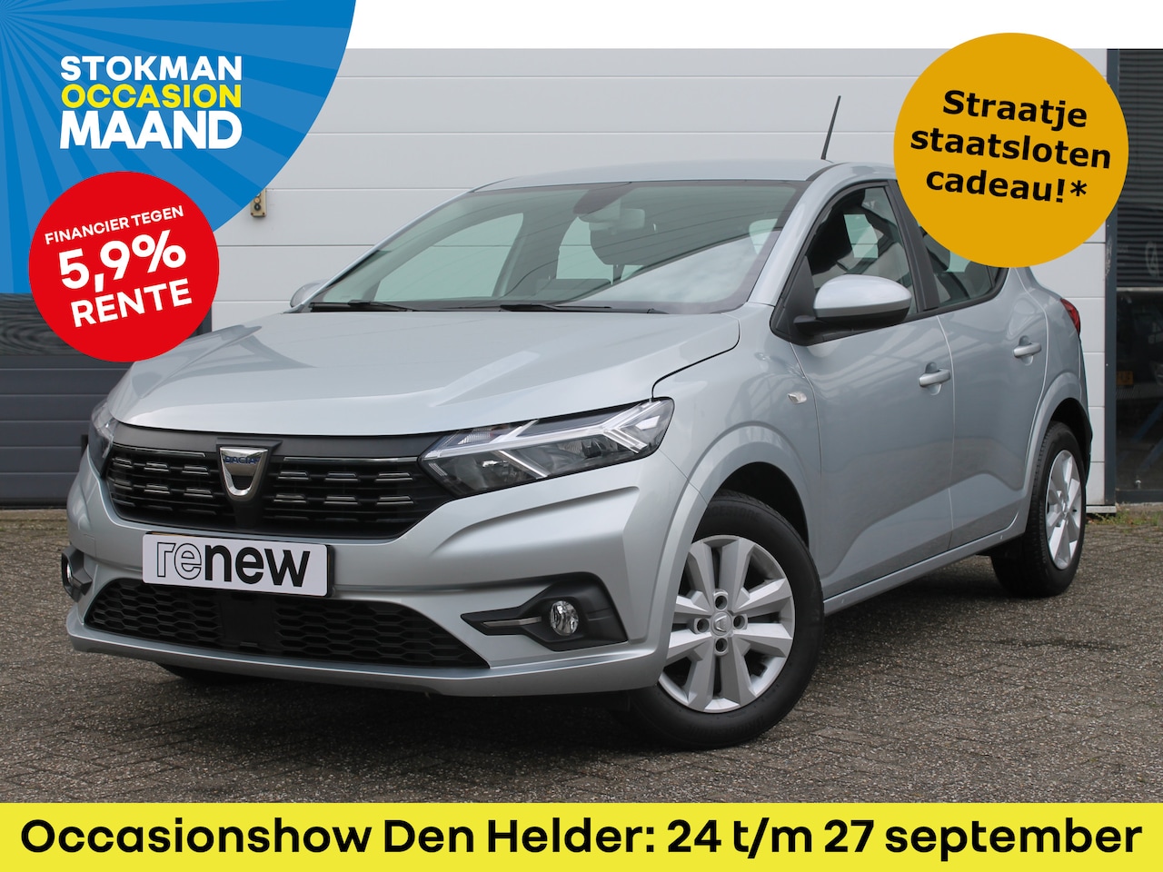 Dacia Sandero - 1.0 TCe 100 Bi-Fuel Comfort | airco | cruise control | parkeersensoren - AutoWereld.nl