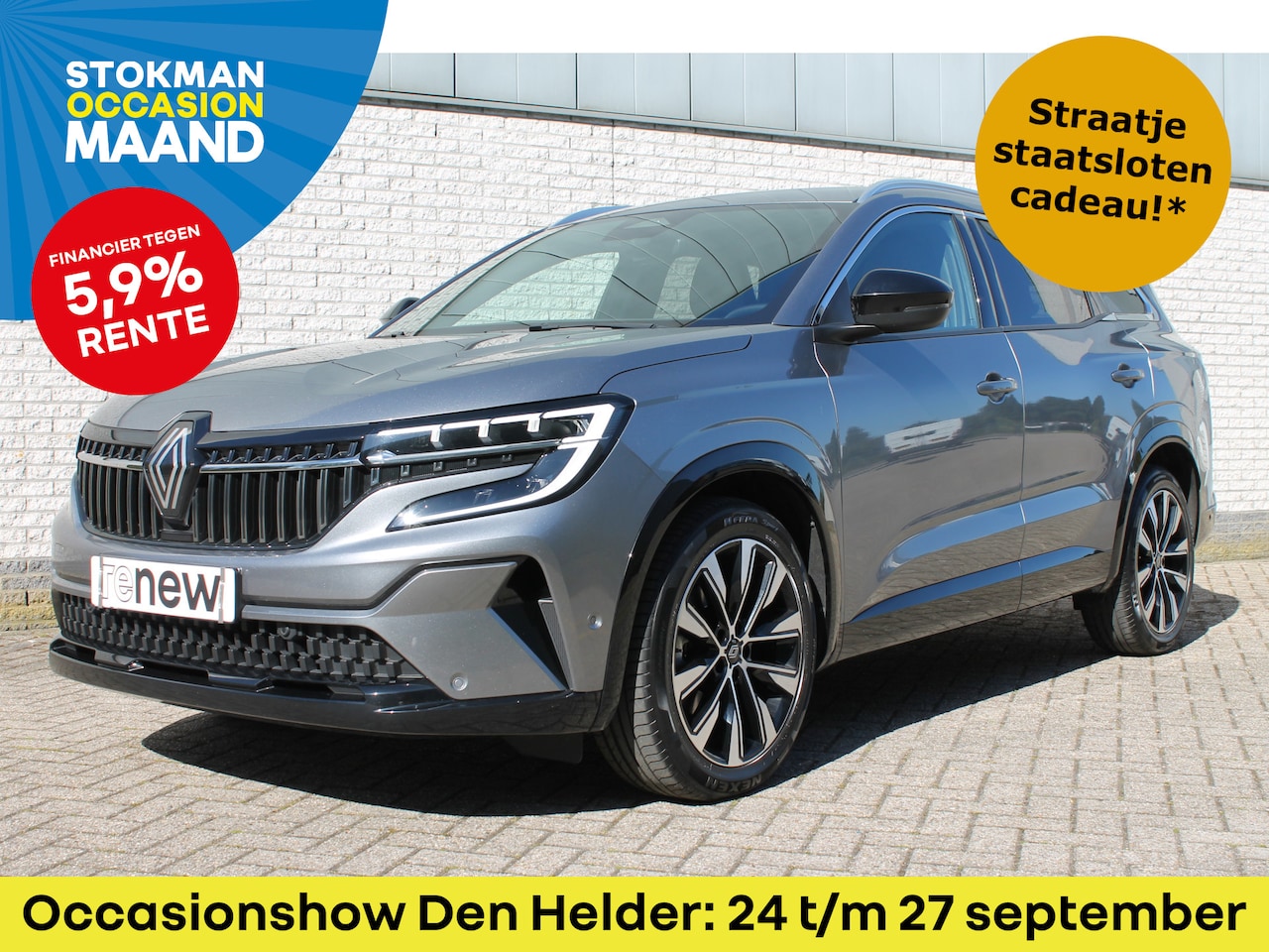 Renault Espace - E-Tech full hybrid 200 techno 7p. | 7-persoons | Google navigatie | elektrische achterklep - AutoWereld.nl