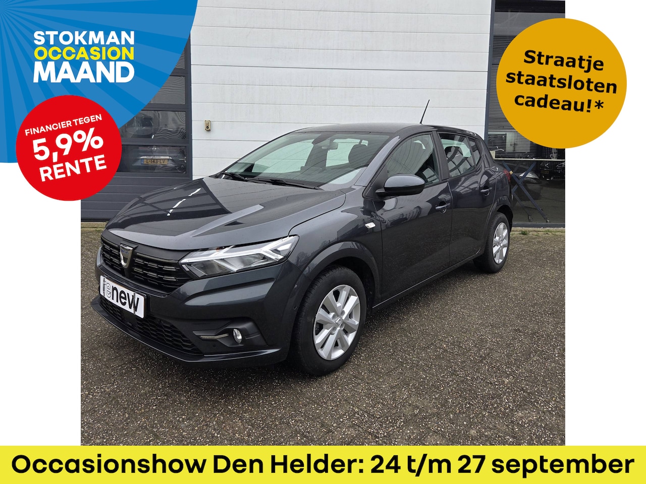 Dacia Sandero - 1.0 TCe 100 Bi-Fuel Comfort | camera achter | Trekhaak | airco | Cruise controle | - AutoWereld.nl