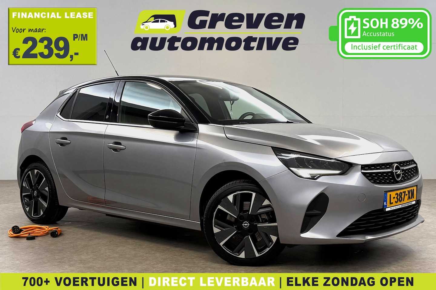 Opel Corsa-e - Elegance 50 kWh | Snelladen | SOH 89% | Virtual | Cruise | Carplay | Stoel/Stuurverw. | Pa - AutoWereld.nl