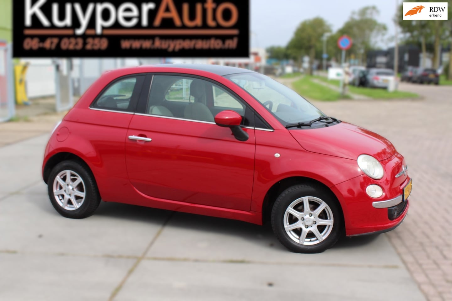 Fiat 500 - 1.2 Lounge airco pano lm nette auto - AutoWereld.nl