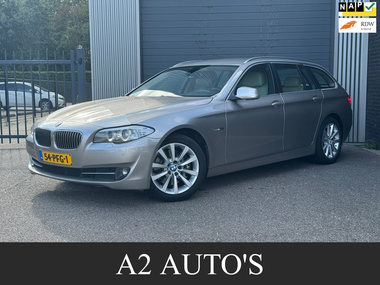 BMW 5-serie Touring - 525d High Executive Leer|Camera|Navi - AutoWereld.nl