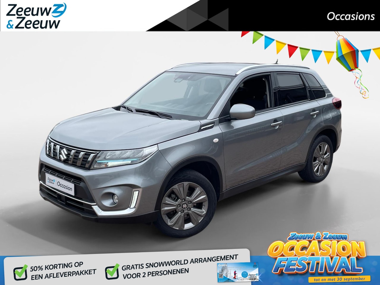 Suzuki Vitara - 1.5 Hybrid Select *Automaat*Navi+Camera*Climate Control*Stoelverwarming*Adapt.Cruise Contr - AutoWereld.nl