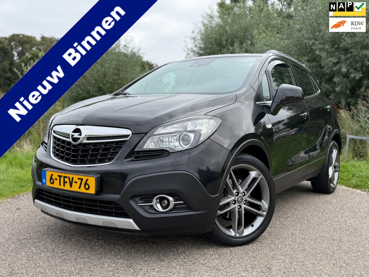Opel Mokka - 1.4 T Cosmo Automaat 5DRS Leder Navi Clima Stoelverwarming Stuur verwarming Perfect onderh - AutoWereld.nl
