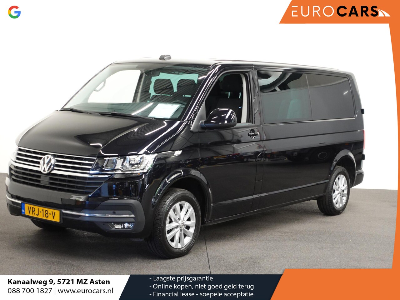 Volkswagen Transporter - 2.0 TDI L2H1 Highline Dubbele Cabine Automaat Airco Cruise Control Camera Apple Carplay - AutoWereld.nl