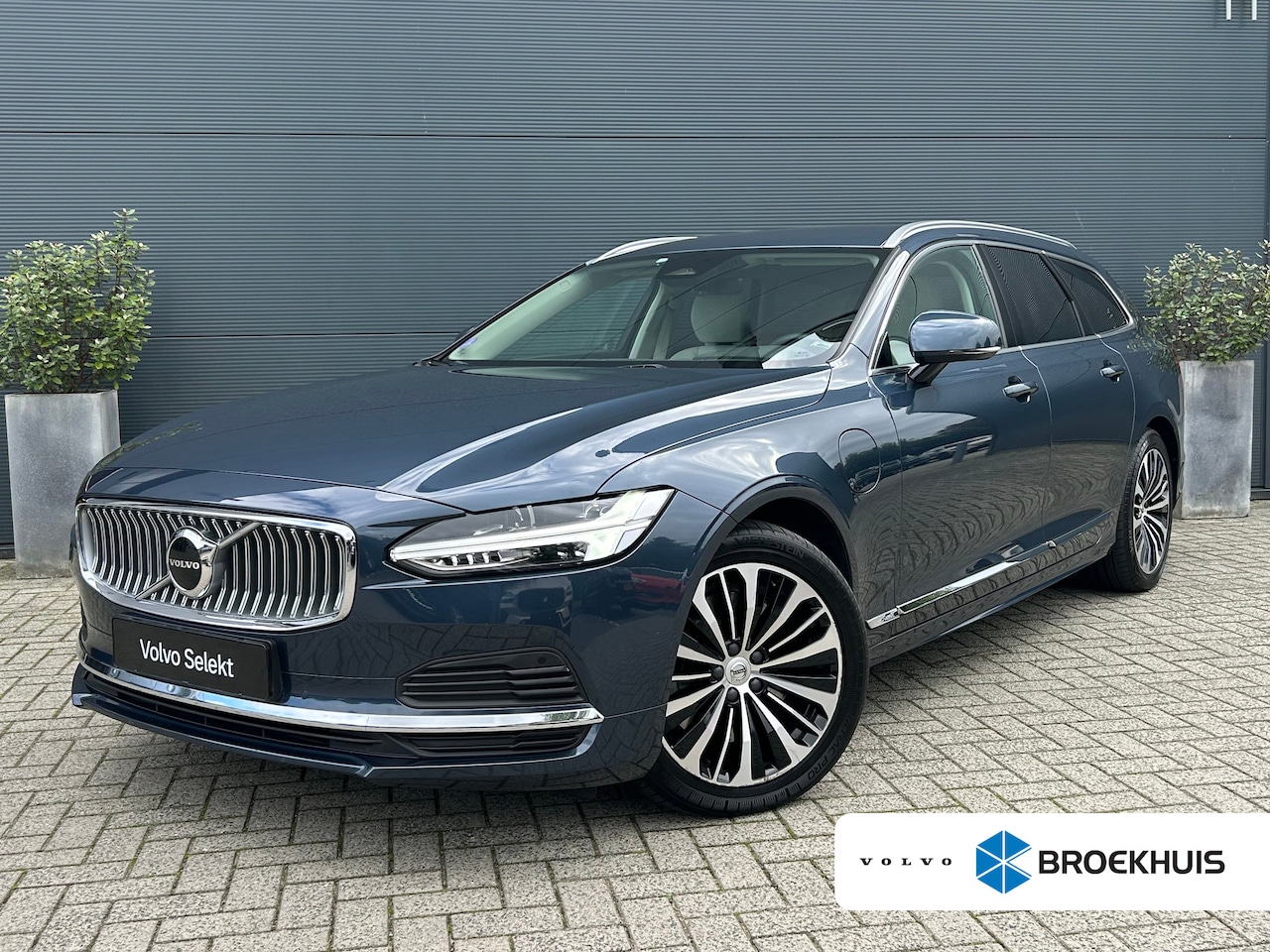 Volvo V90 - Long Range 2.0 T6 Plug-in hybrid AWD Core Bright | Memory | Leder | Pilot Assist | BLIS | - AutoWereld.nl