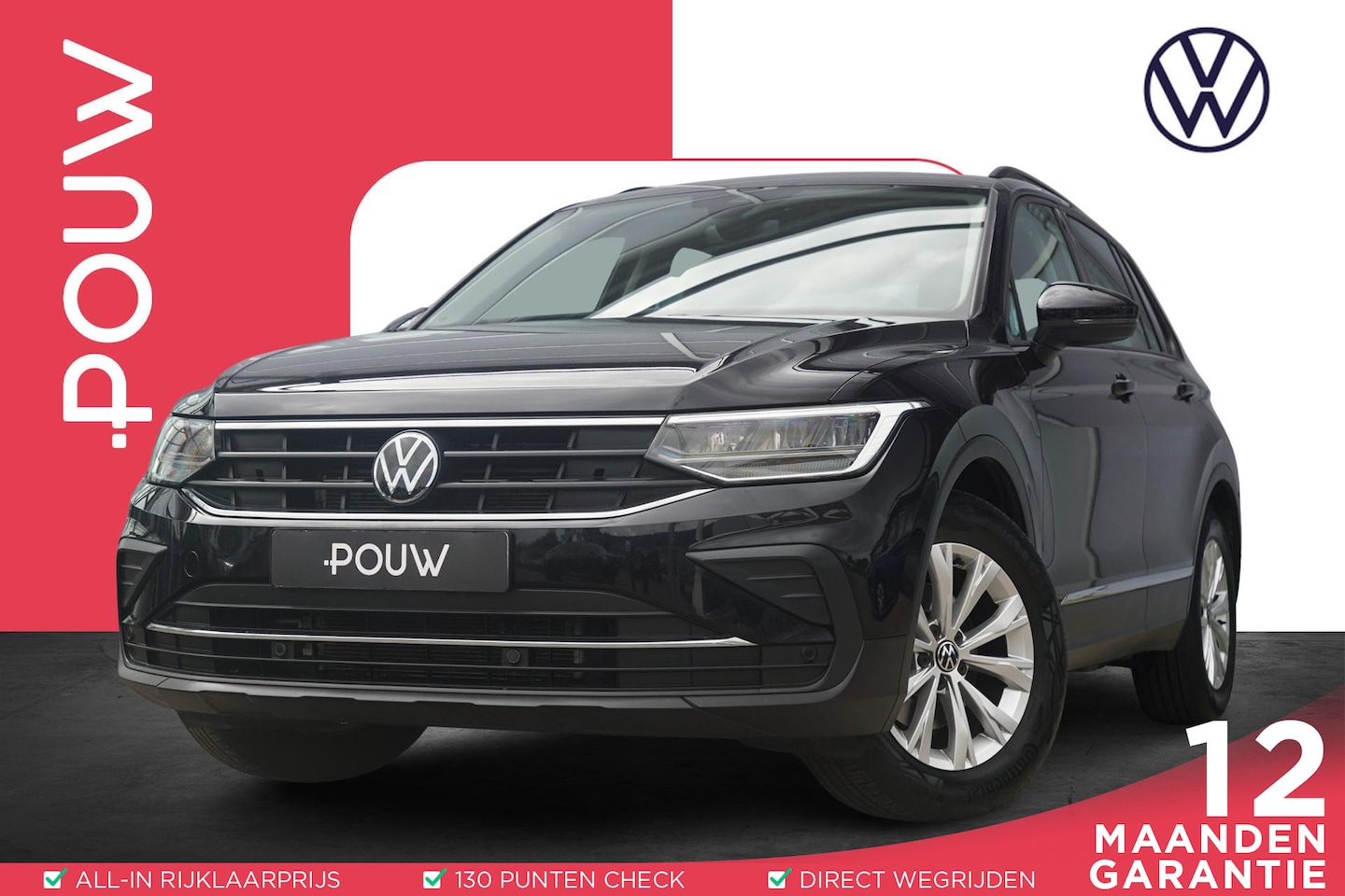Volkswagen Tiguan - 1.5 TSI 150pk DSG Life | Adaptive Cruise | Climatronic |  LED Verlichting - AutoWereld.nl