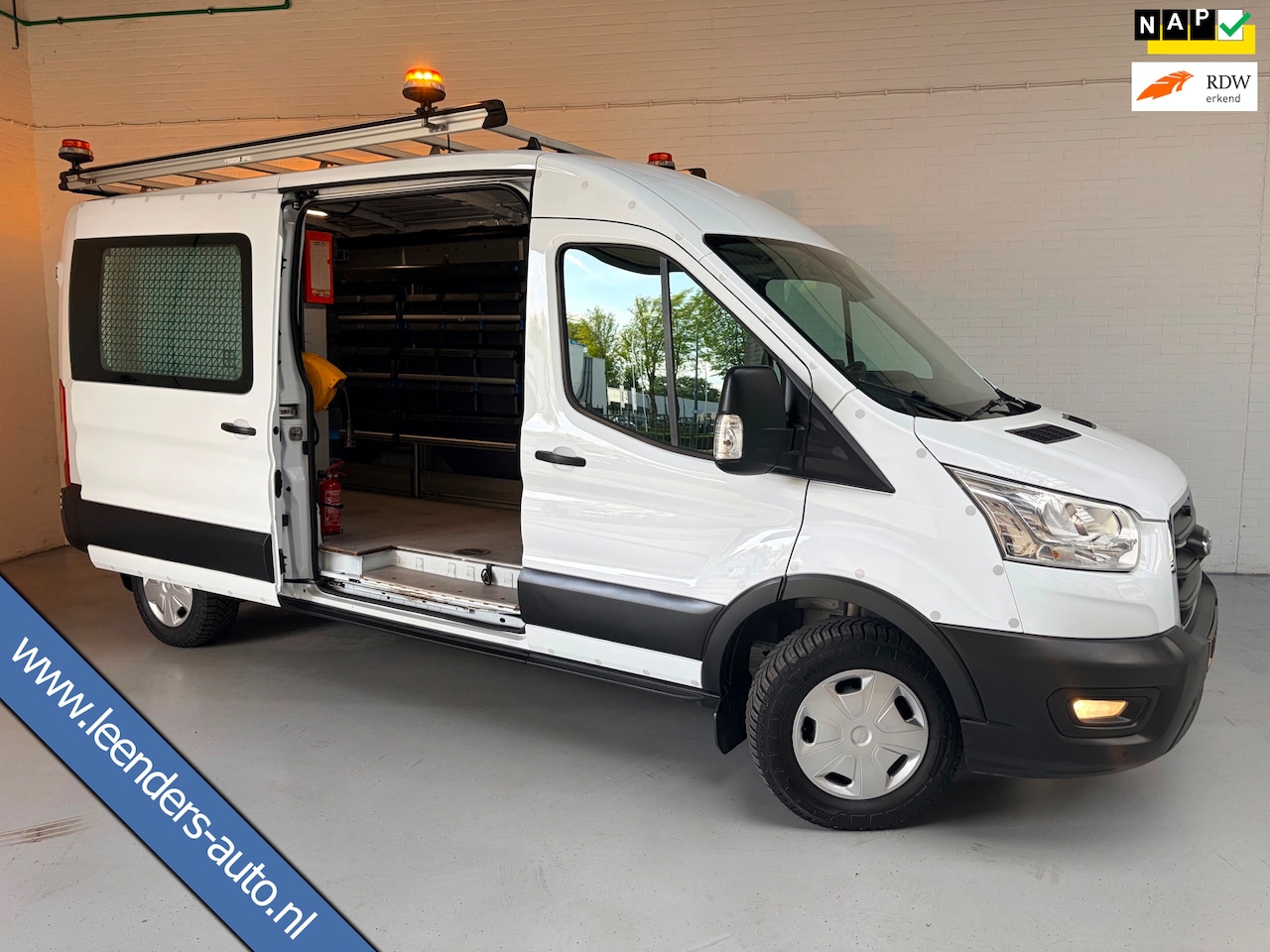 Ford Transit - SERVICEWAGEN 2.0 TDCI 130PK euro6 L3H2 Trend MHEV RWD Sortimo Inrichting Victron v230 Impe - AutoWereld.nl