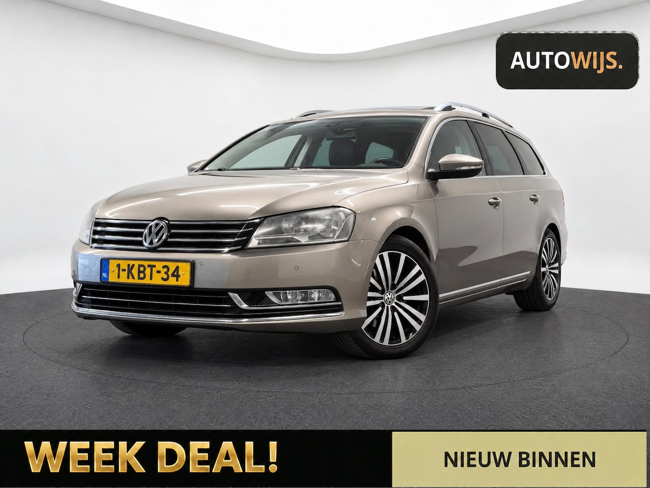 Volkswagen Passat Variant - 1.4 TSI Highline BlueMotion|AUT|NAVI|PDC|TREKHAAK|PANO|NL AUTO|GOED ONDERHOUDEN - AutoWereld.nl