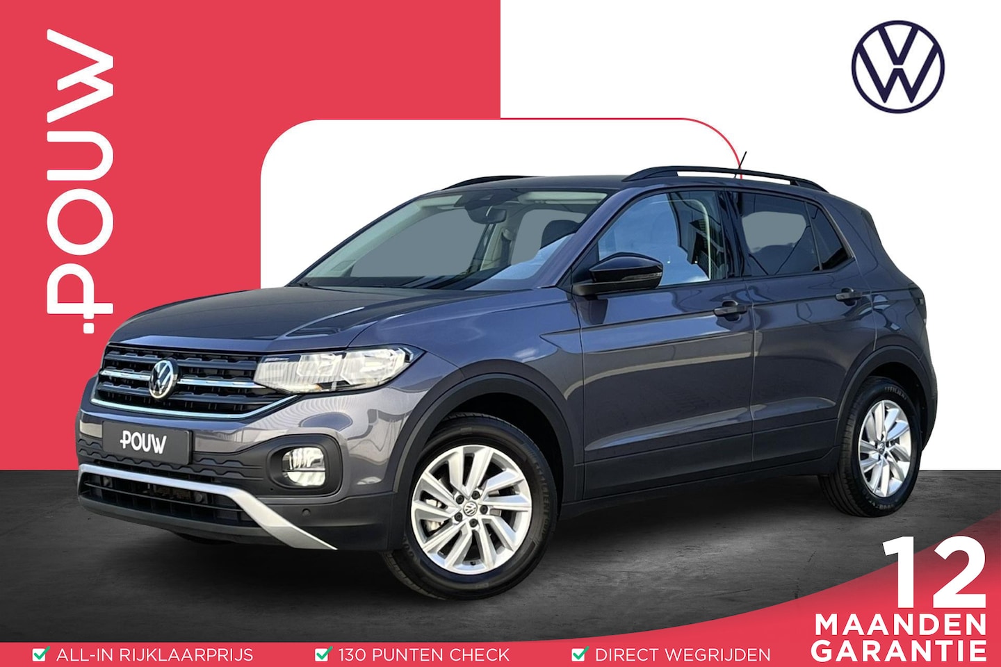 Volkswagen T-Cross - 1.0 TSI 95pk Life | Navigatie | Trekhaak | Stoelverwarming - AutoWereld.nl
