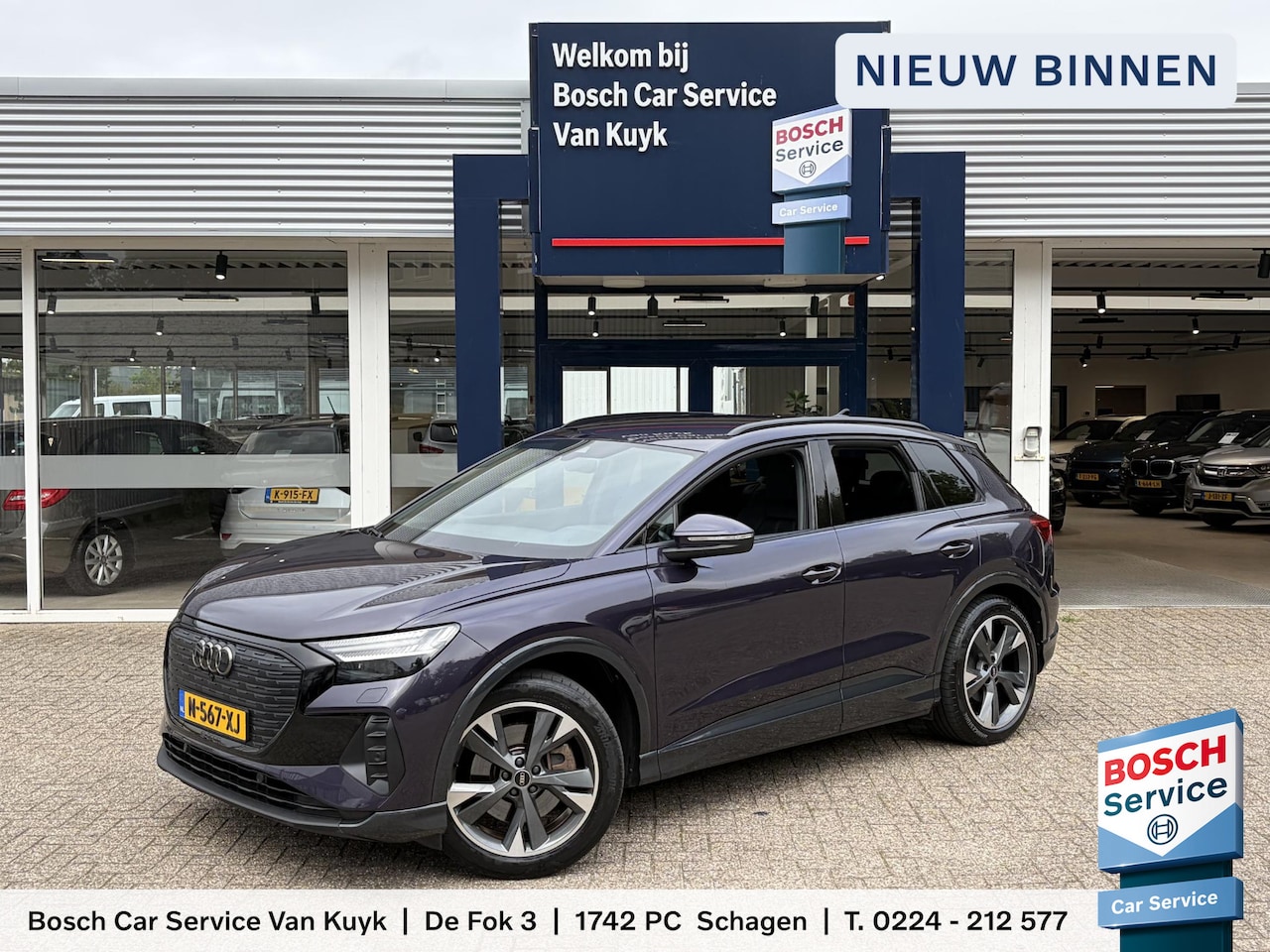 Audi Q4 e-tron - 40 Launch edition Advanced 77 kWh / NL-Auto / Vol-Leder / Grote-Accu / Warmtepomp / Elektr - AutoWereld.nl