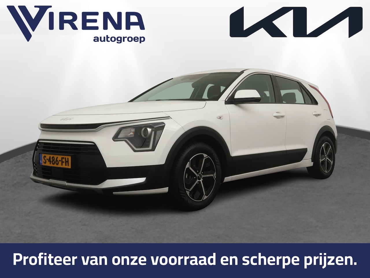 Kia Niro - 1.6 GDi Hybrid ComfortLine Dual Zone Climate Control - 16“ Lichtmetalen Velgen - Fabrieksg - AutoWereld.nl